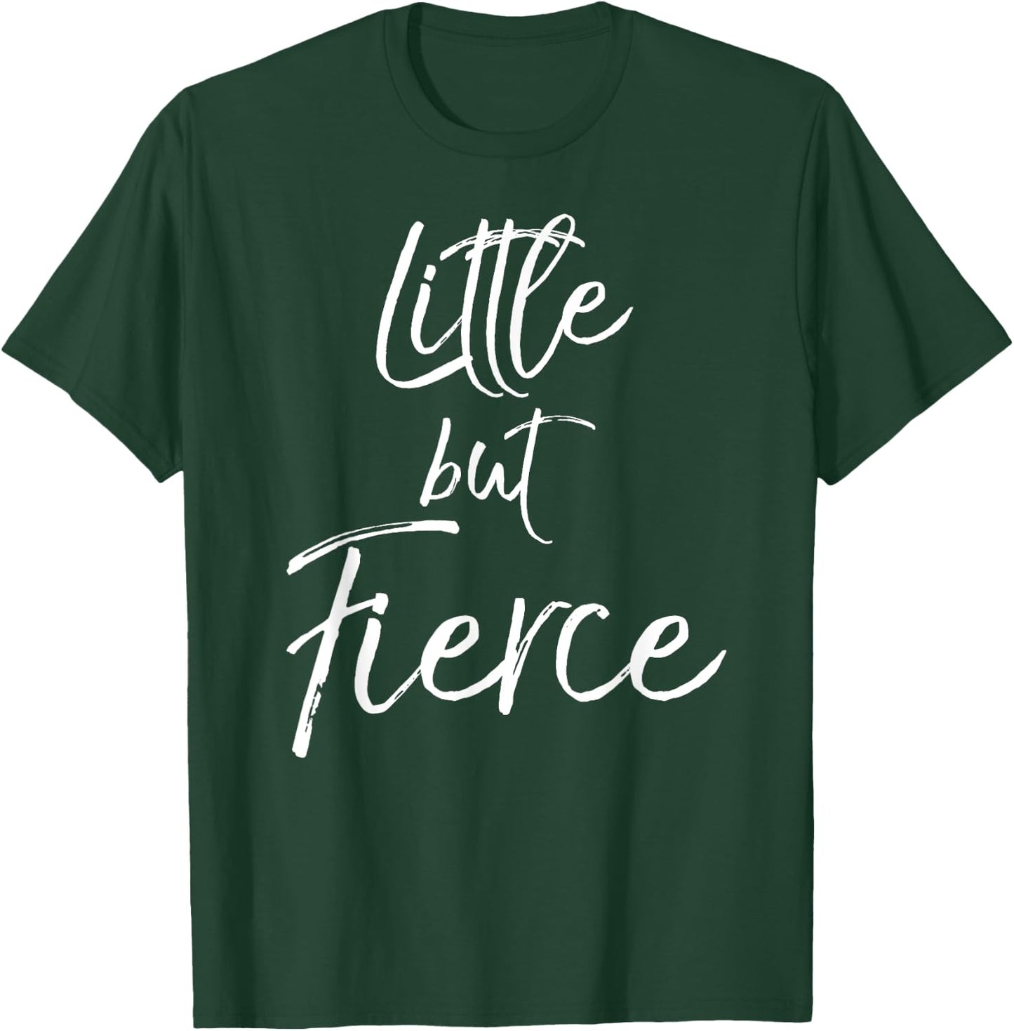 Little But Fierce Shirt Cute Workout Girls T-Shirt - T-Shirt | Forest