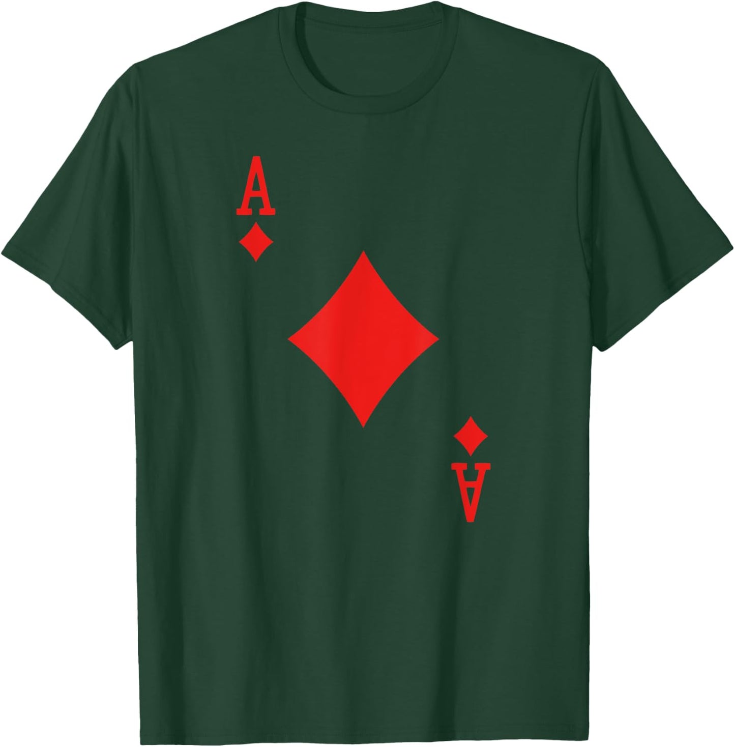 Poker Card Ace Of Diamonds Halloween Costume T-Shirt - T-Shirt | Forest