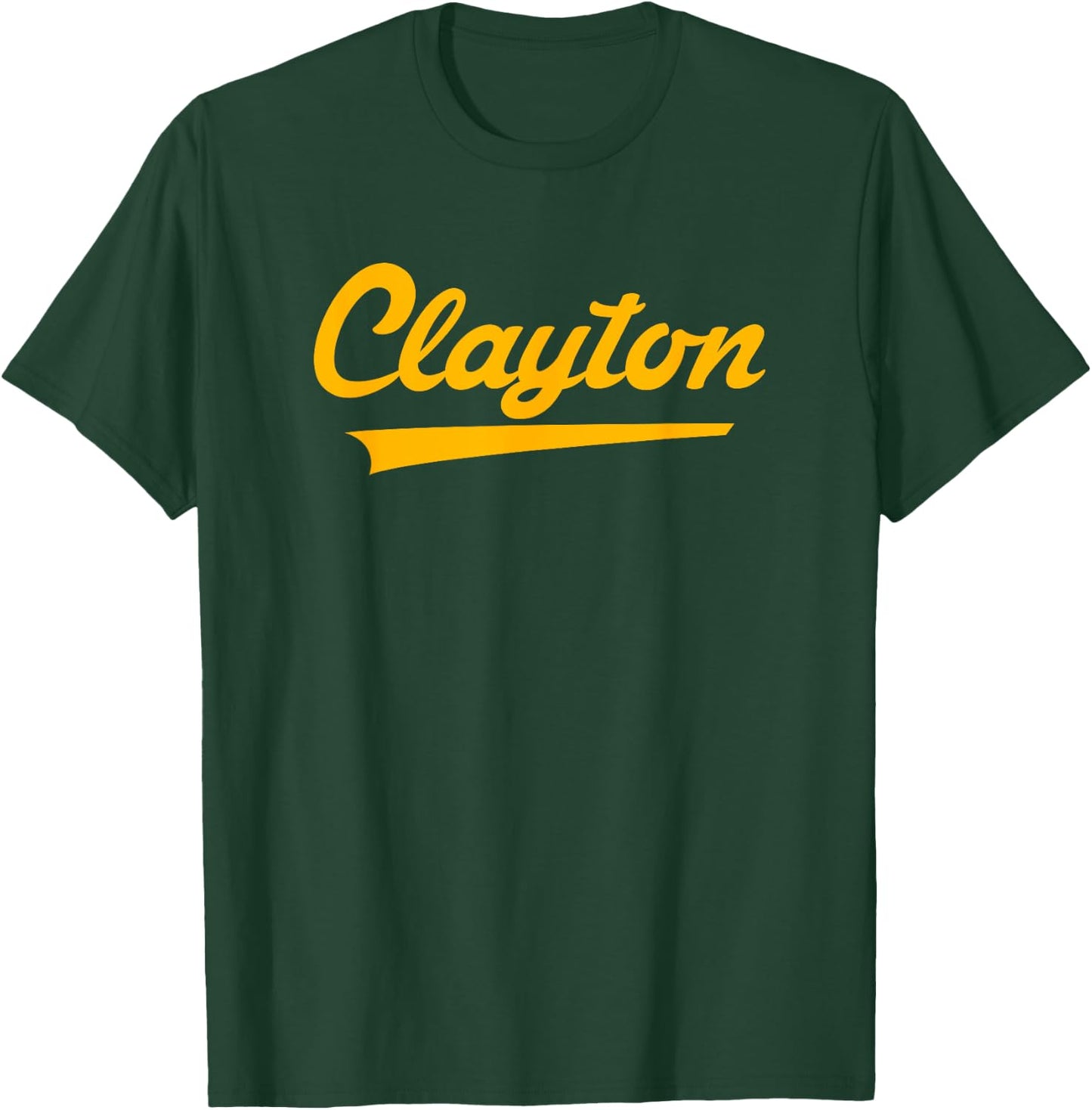 Clayton High School Vintage Swoosh T-Shirt - T-Shirt | Forest
