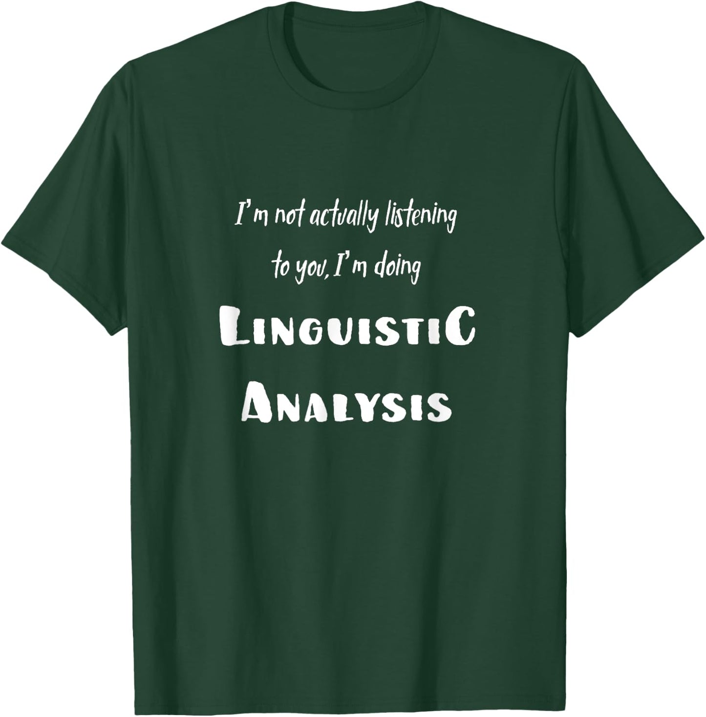 Linguist Speech Therapy Shirt - -Adults Black - Small - Short Sleeve - Modern Classic - Fun - Exercise and Fitness - Cotton 65%, Polyester 35% T-Shirt - T-Shirt | Forest