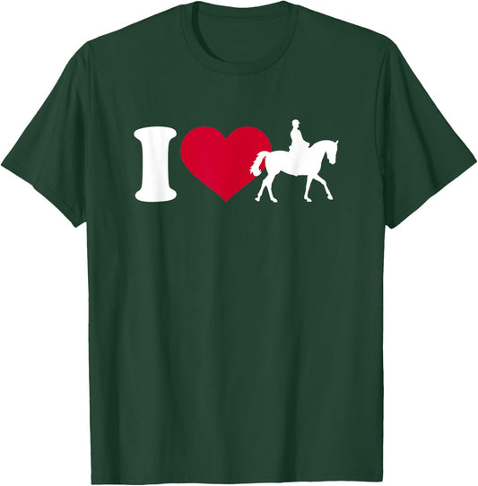 I love horse riding T-Shirt - T-Shirt | Forest