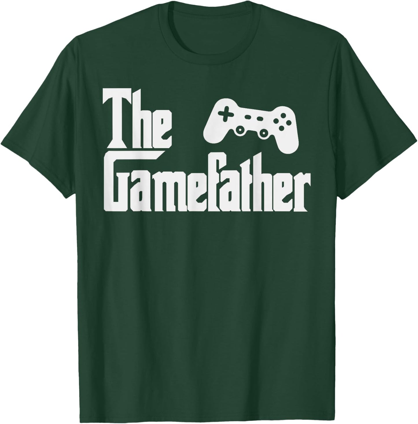 Funny Fathers Day The Gamefather Game Gaming Gamer Dad Gift T-Shirt - T-Shirt | Forest