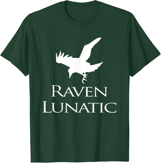 Raven Lunatic Funny Goth Gothic Cute Gift Women bird Lovers T-Shirt - T-Shirt | Forest
