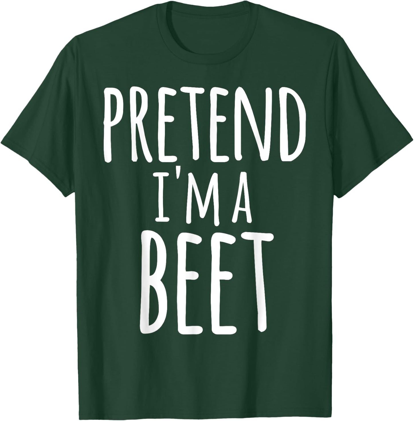 Funny Lazy Halloween PRETEND I'M A BEET Costume T-Shirt - T-Shirt | Forest