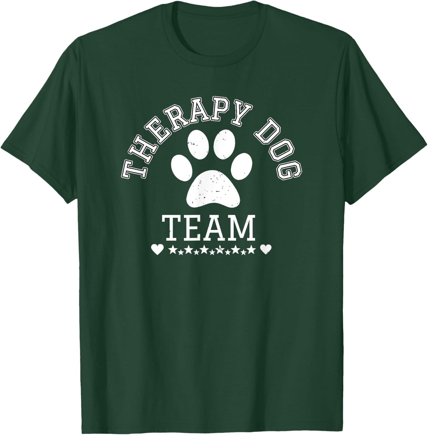 Therapy Dog Team Apparel For Team Visits To School & Library Women Girls Kids T-Shirt - T-Shirt | Forest