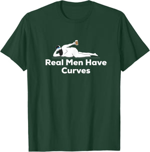 Real Men Have Curves Dad Body T-Shirt - T-Shirt | Forest