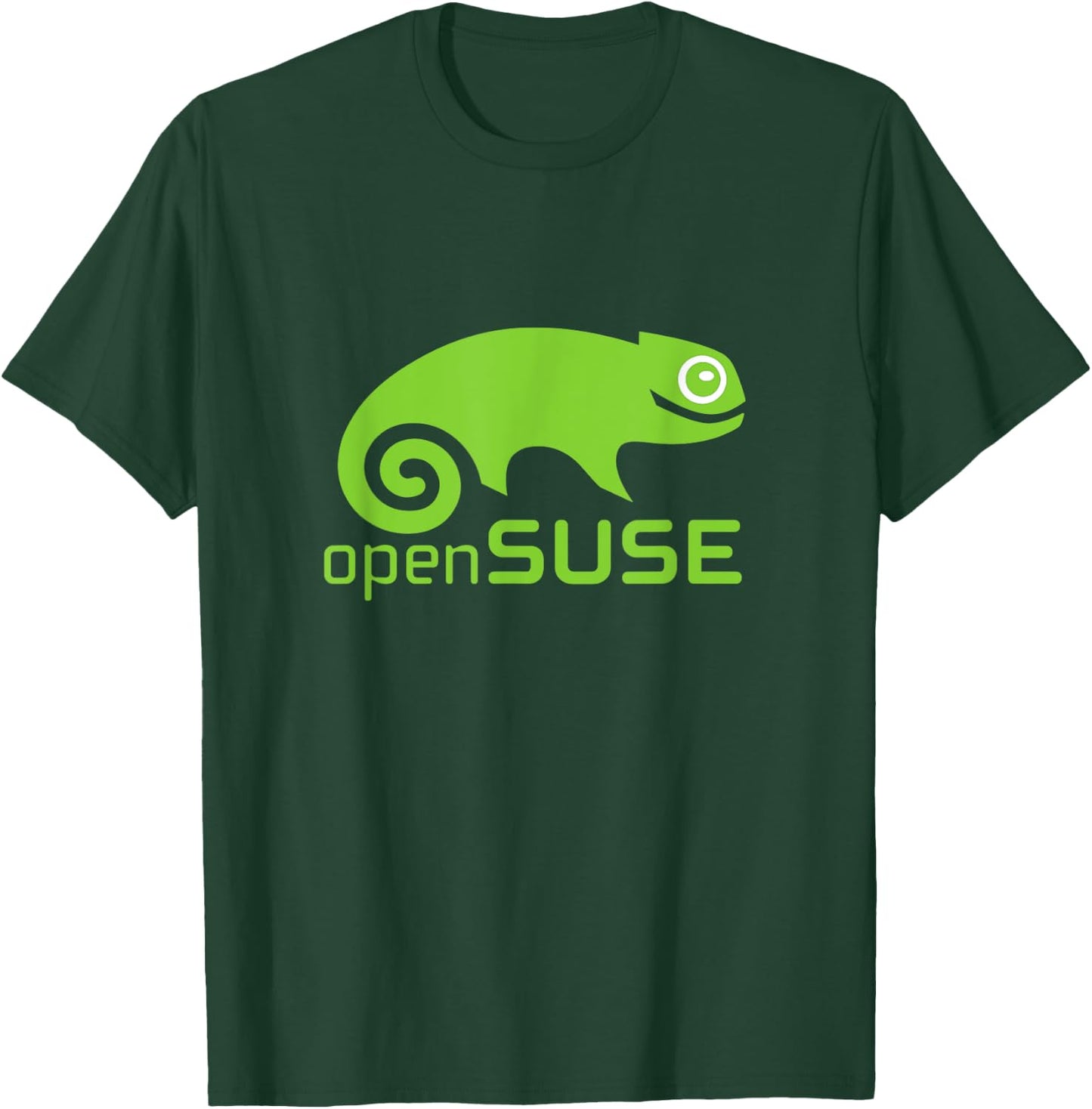 Linux openSUSE lover with green Logo Open Source Os T-Shirt - T-Shirt | Forest