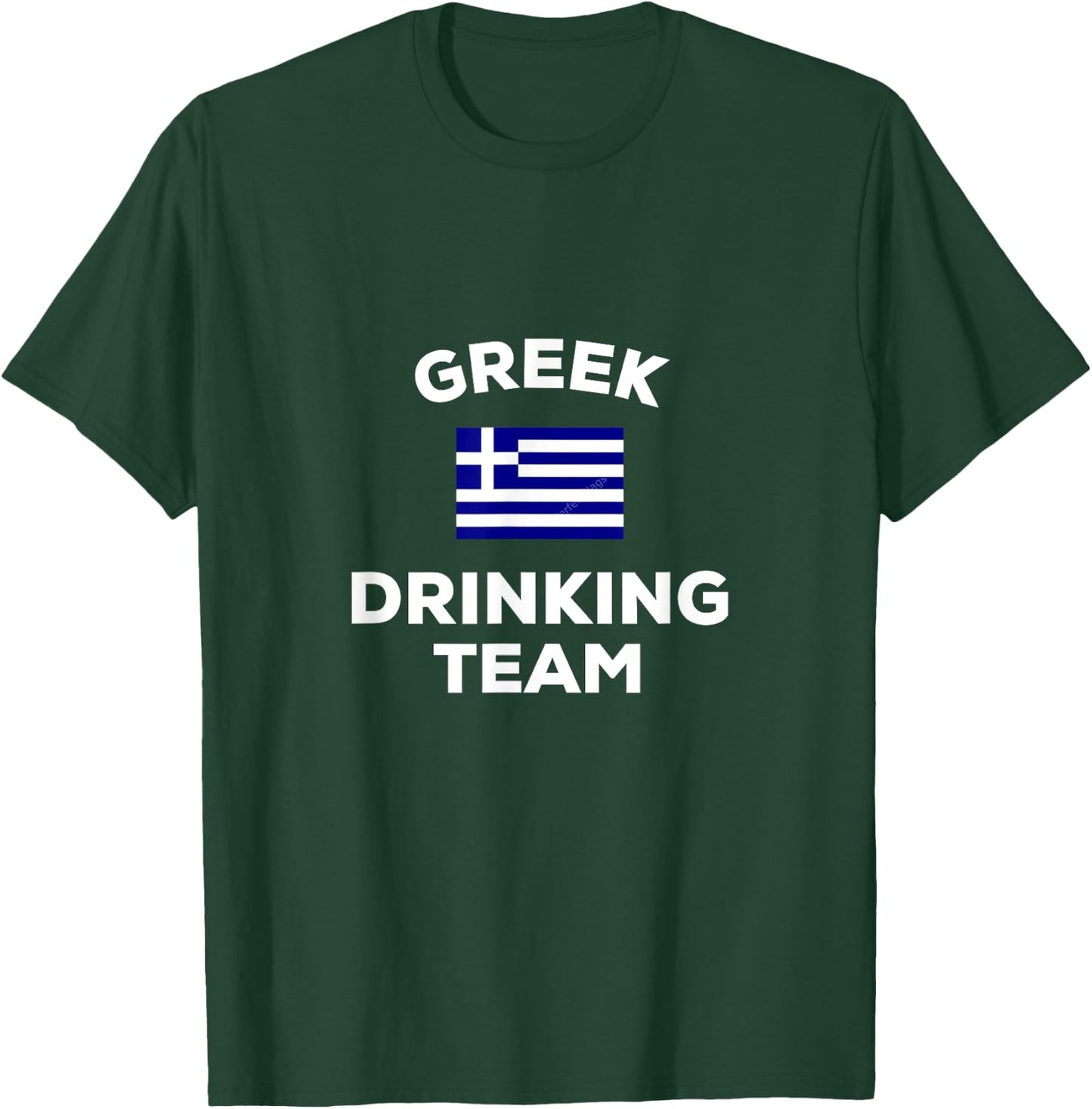 Greece Greek Drinking Team Beer Flag Party Alcohol Drunk T-Shirt - T-Shirt | Forest