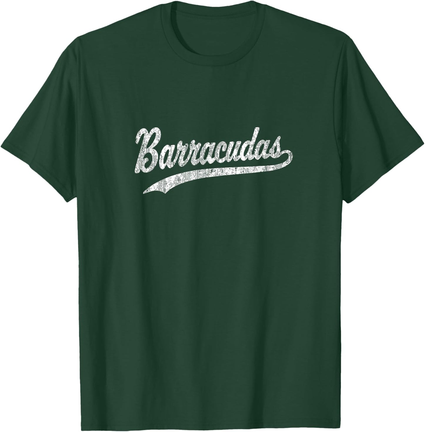 Barracudas T Shirt Vintage Sports Name Design T-Shirt - T-Shirt | Forest