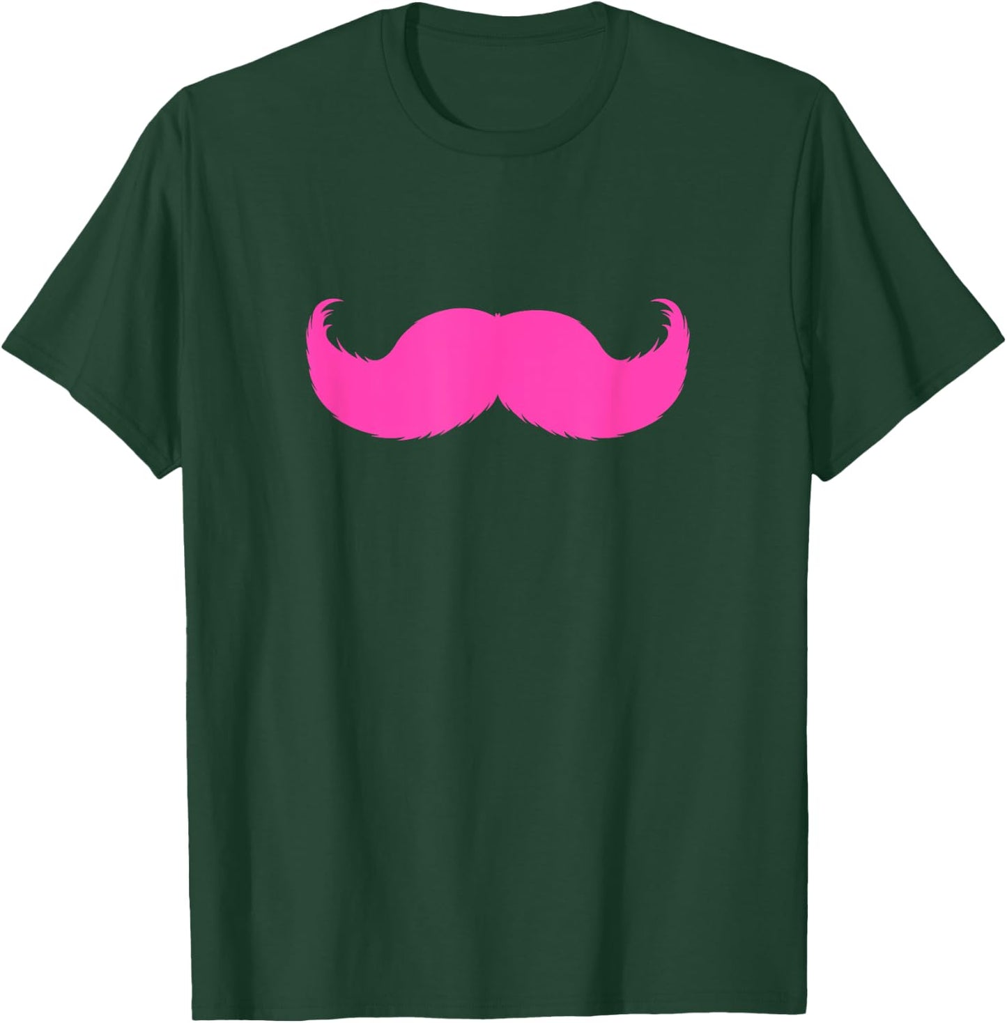 Cute Pink Mustache T Shirt T-Shirt - T-Shirt | Forest