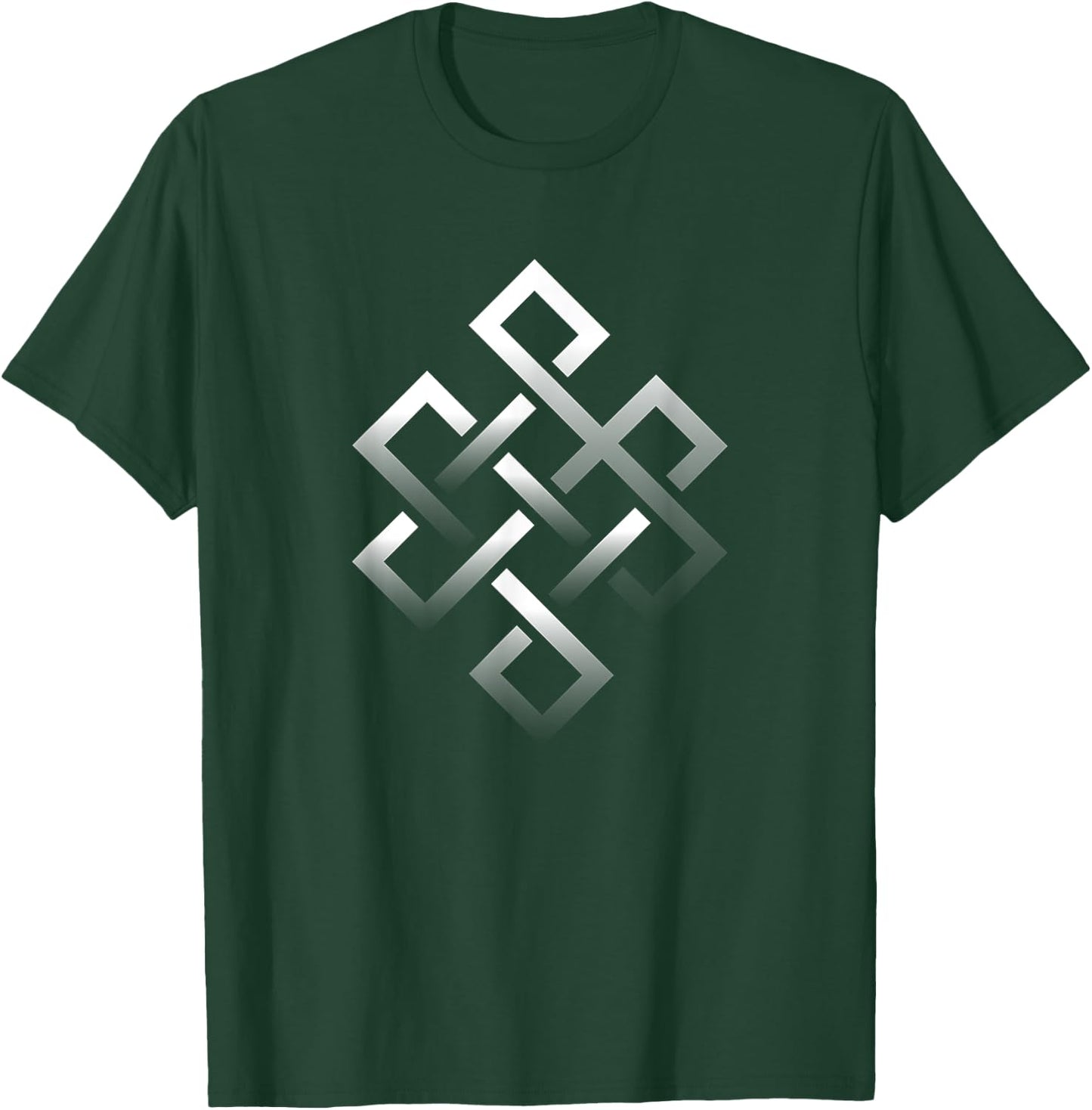 Eternal Knot Yoga Buddhist Yogi Wellness Meditate Gift T-Shirt - T-Shirt | Forest