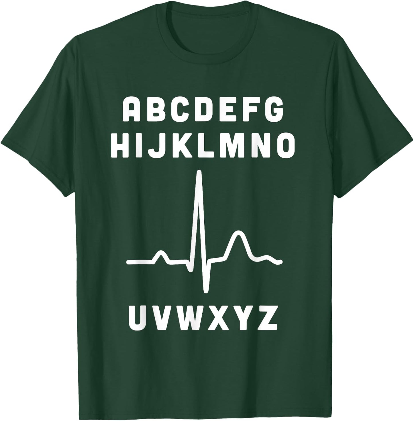 Nurse PQRST Alphabet Funny RN Gift, Nursing Jokes for Nurses T-Shirt - T-Shirt | Forest