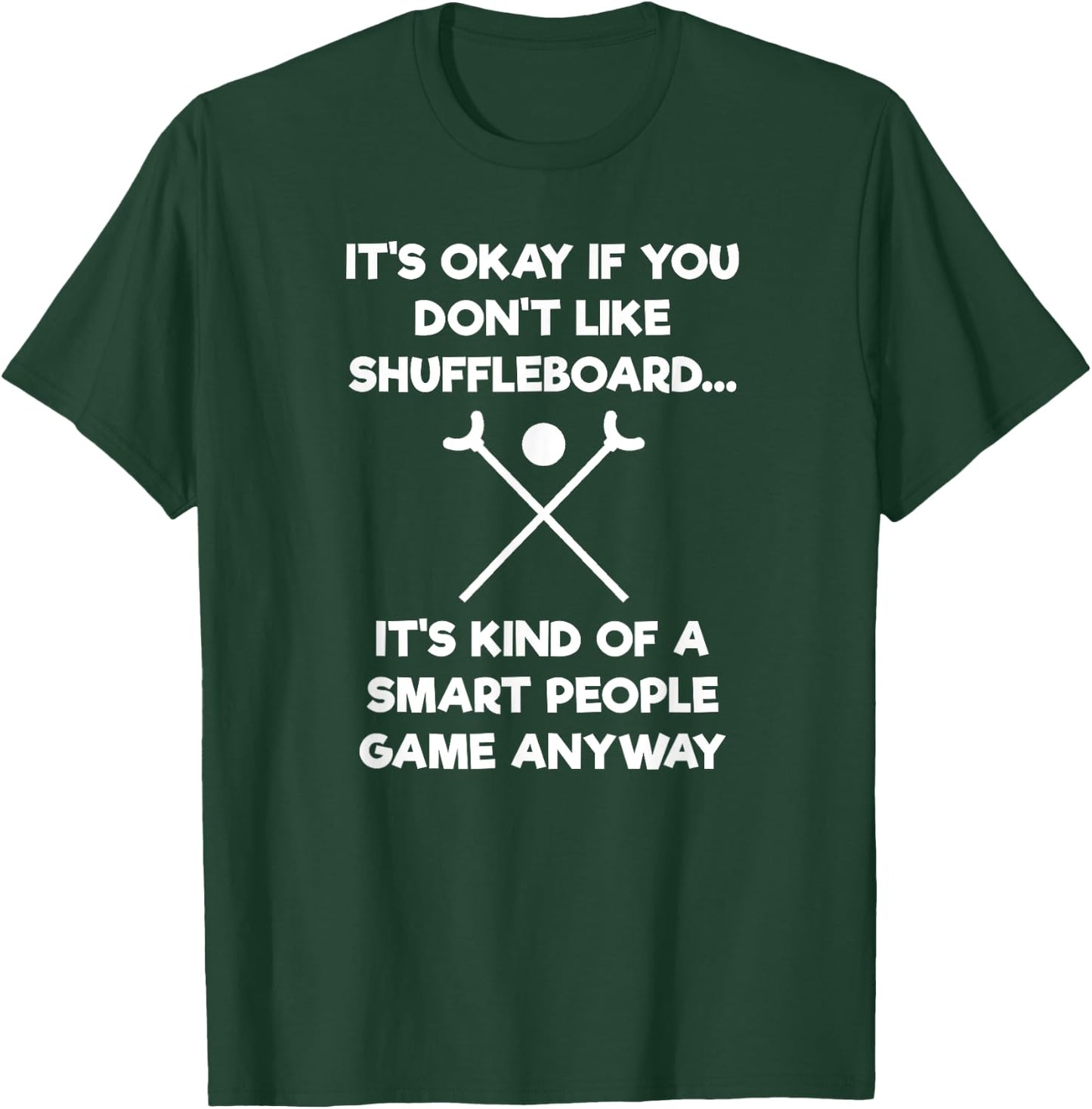 Shuffleboard - Funny Shuffleboard Smart People T-Shirt - T-Shirt | Forest