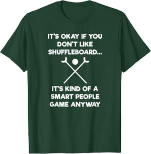 Shuffleboard - Funny Shuffleboard Smart People T-Shirt - T-Shirt | Forest