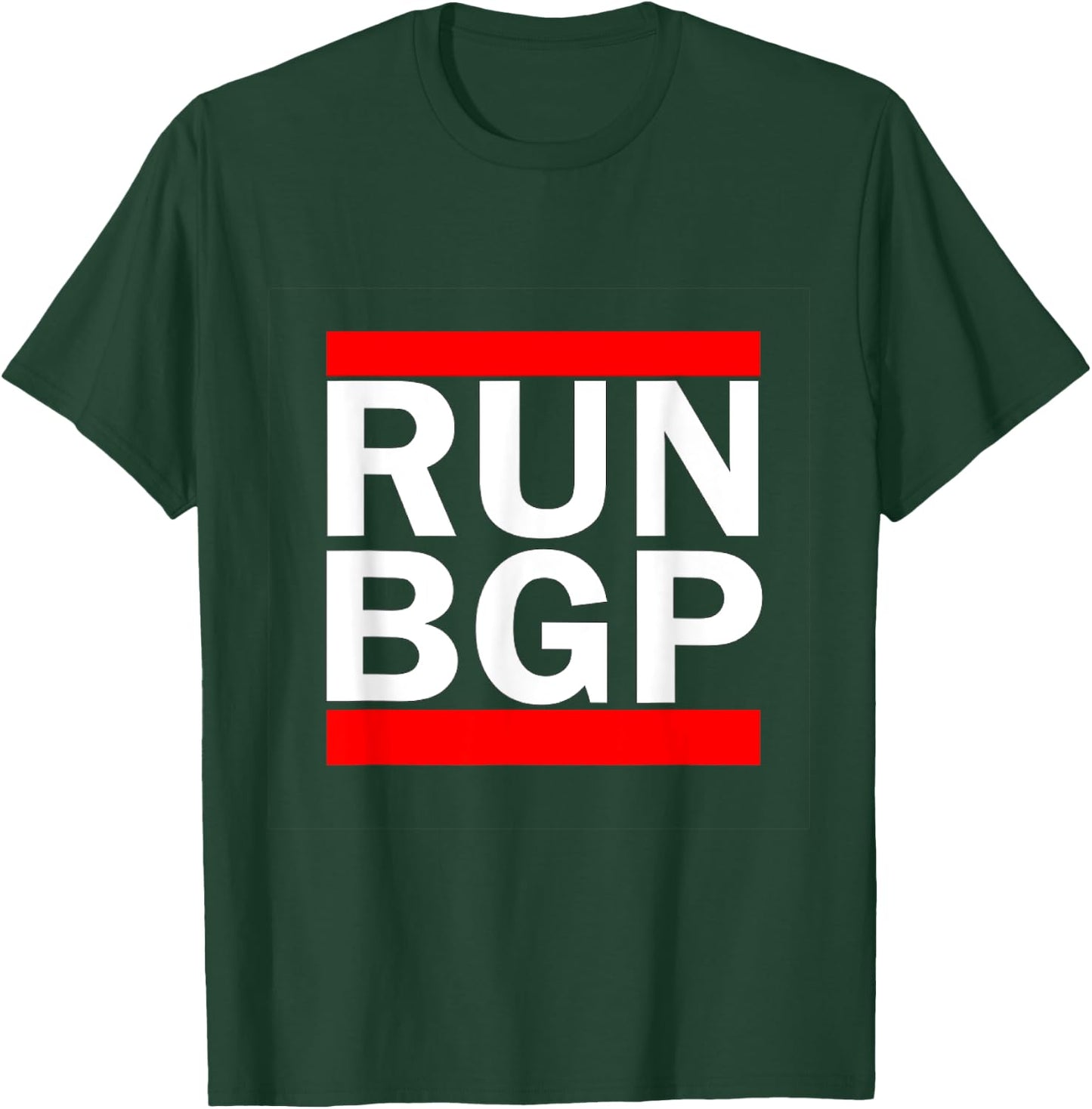 Run BGP Network Engineer Funny Computer T-Shirt - T-Shirt | Forest