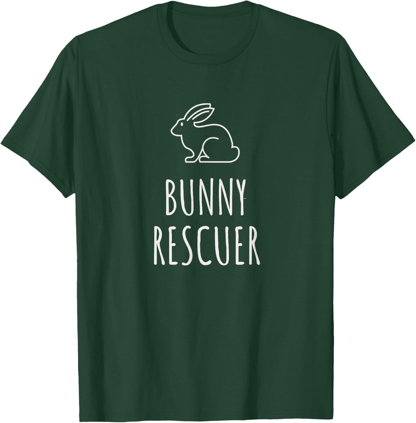 Bunny Rescuer Rabbit Rescue Foster Pet Owner T-Shirt - T-Shirt | Forest