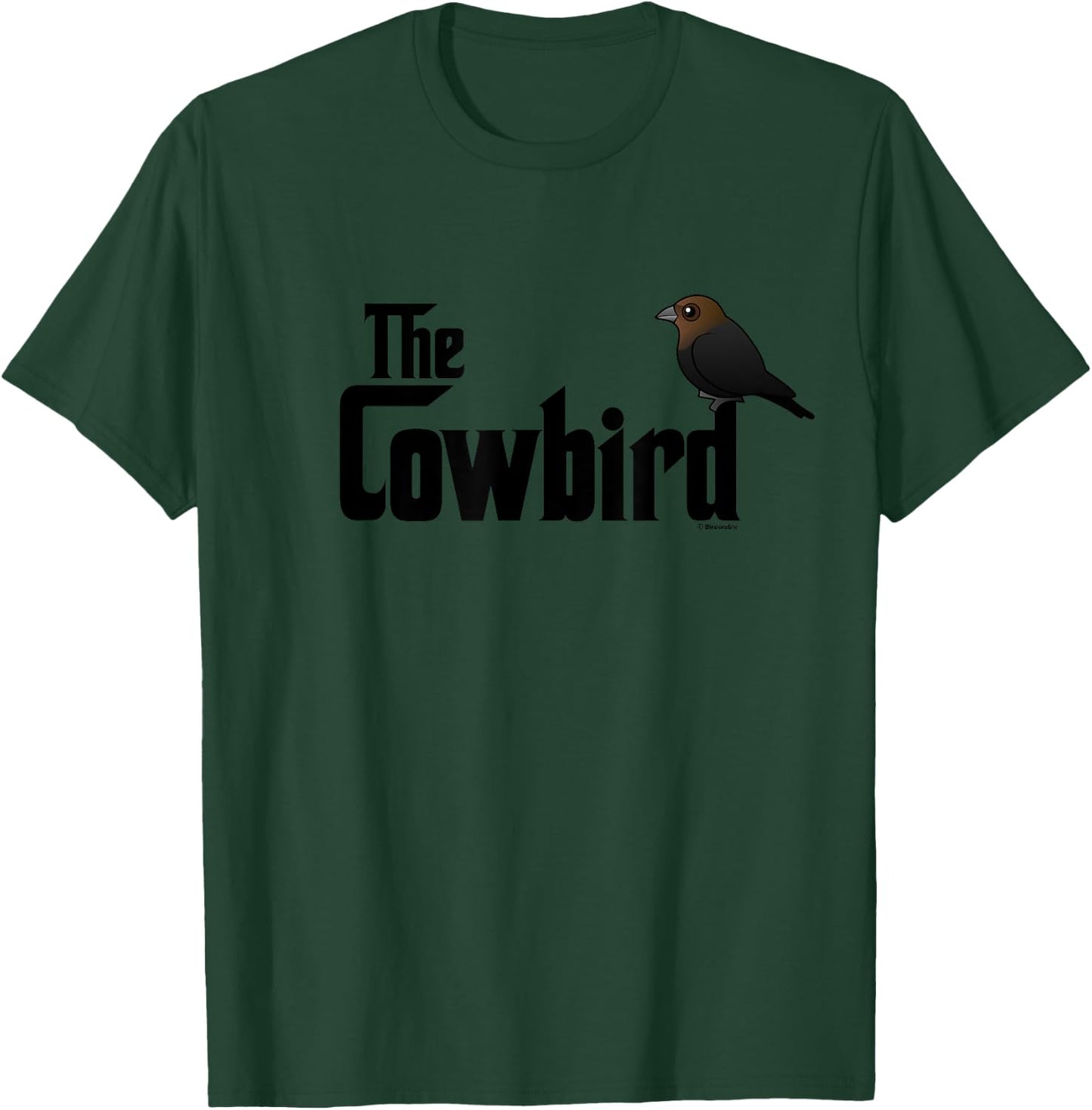 Funny Cartoon Cowbird Bird T-Shirt - T-Shirt | Forest