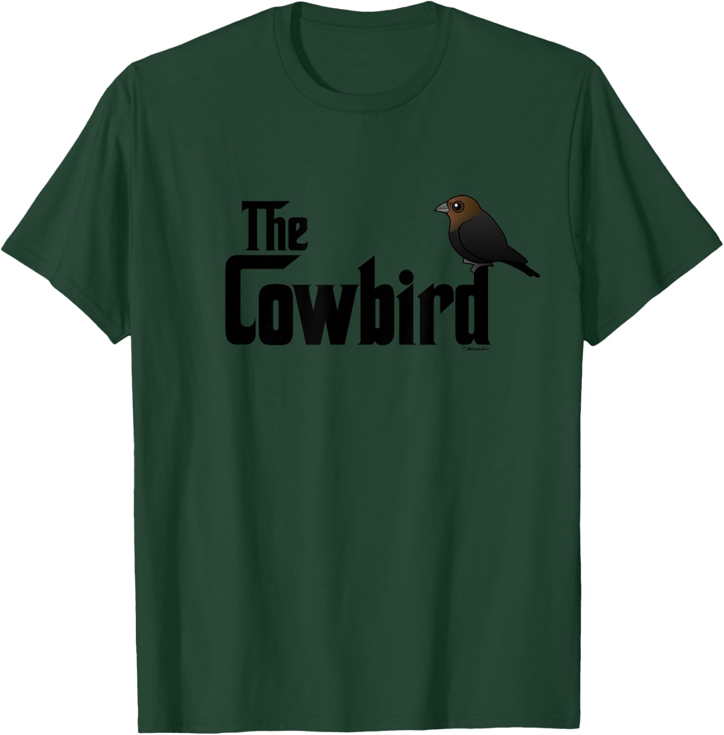 Funny Cartoon Cowbird Bird T-Shirt - T-Shirt | Forest