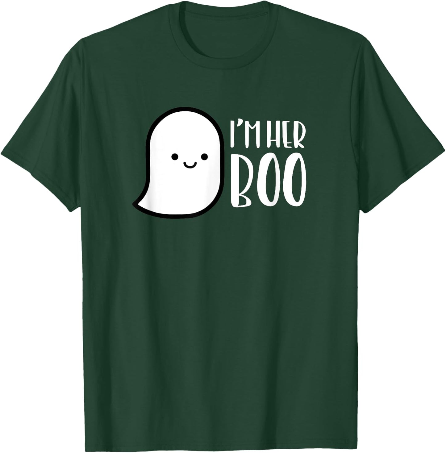 MATCHING SET I'm His or Her Boo Halloween Ghost Couple shirt T-Shirt - T-Shirt | Forest