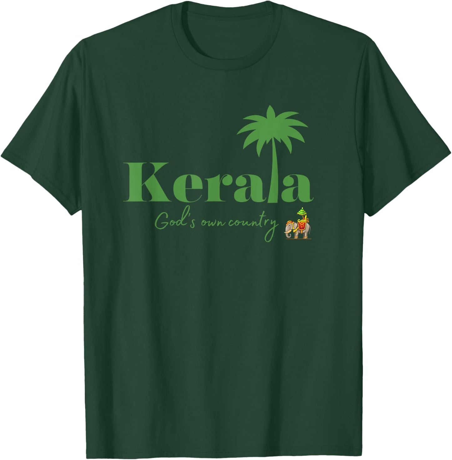 kerala God's own country T-Shirt - T-Shirt | Forest
