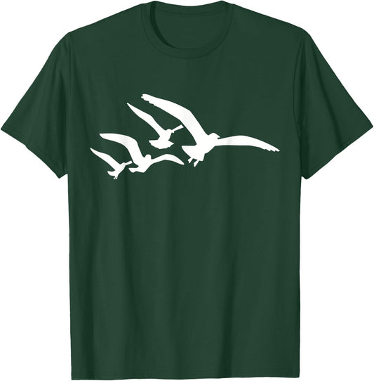 Flying seagulls T-Shirt - T-Shirt | Forest