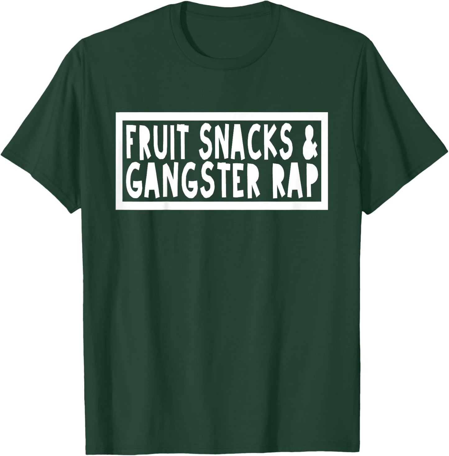 Kids Fruit Snacks & Gangster Rap Funny Boy Toddler Kid T-Shirt - T-Shirt | Forest