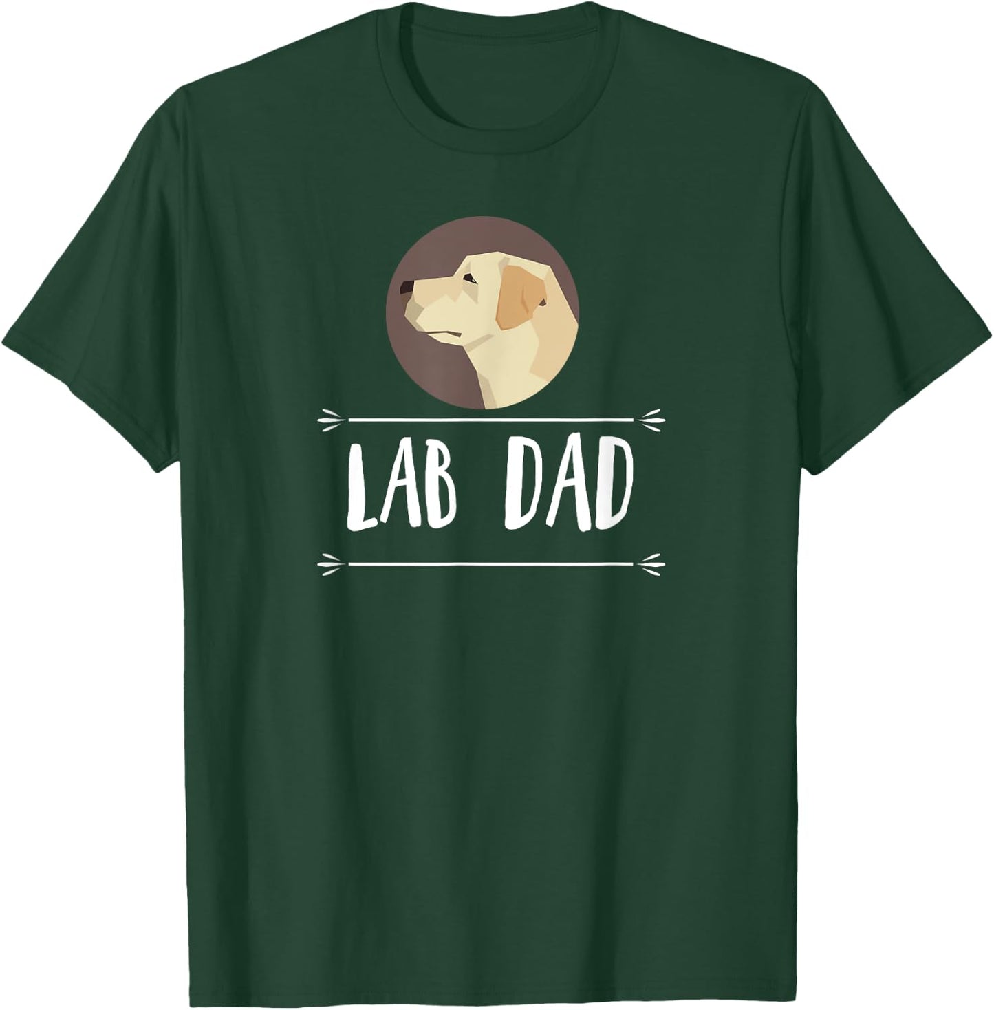 Lab Dad! Yellow Labrador Retriever Dog Gift Men Women Girls Kids T-Shirt - T-Shirt | Forest