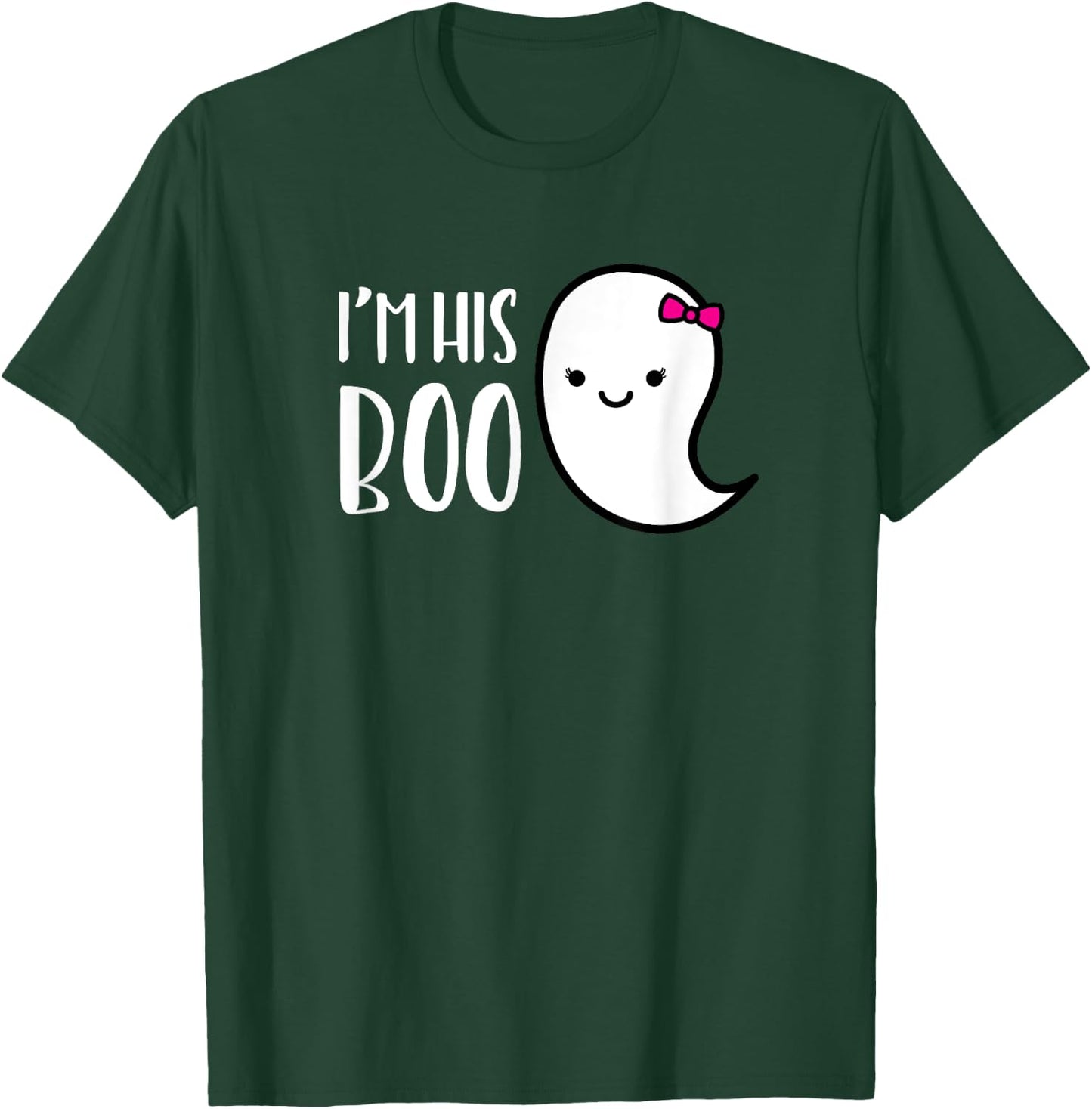 MATCHING SET I'm His or Her Boo Halloween Ghost Couple Shirt T-Shirt - T-Shirt | Forest