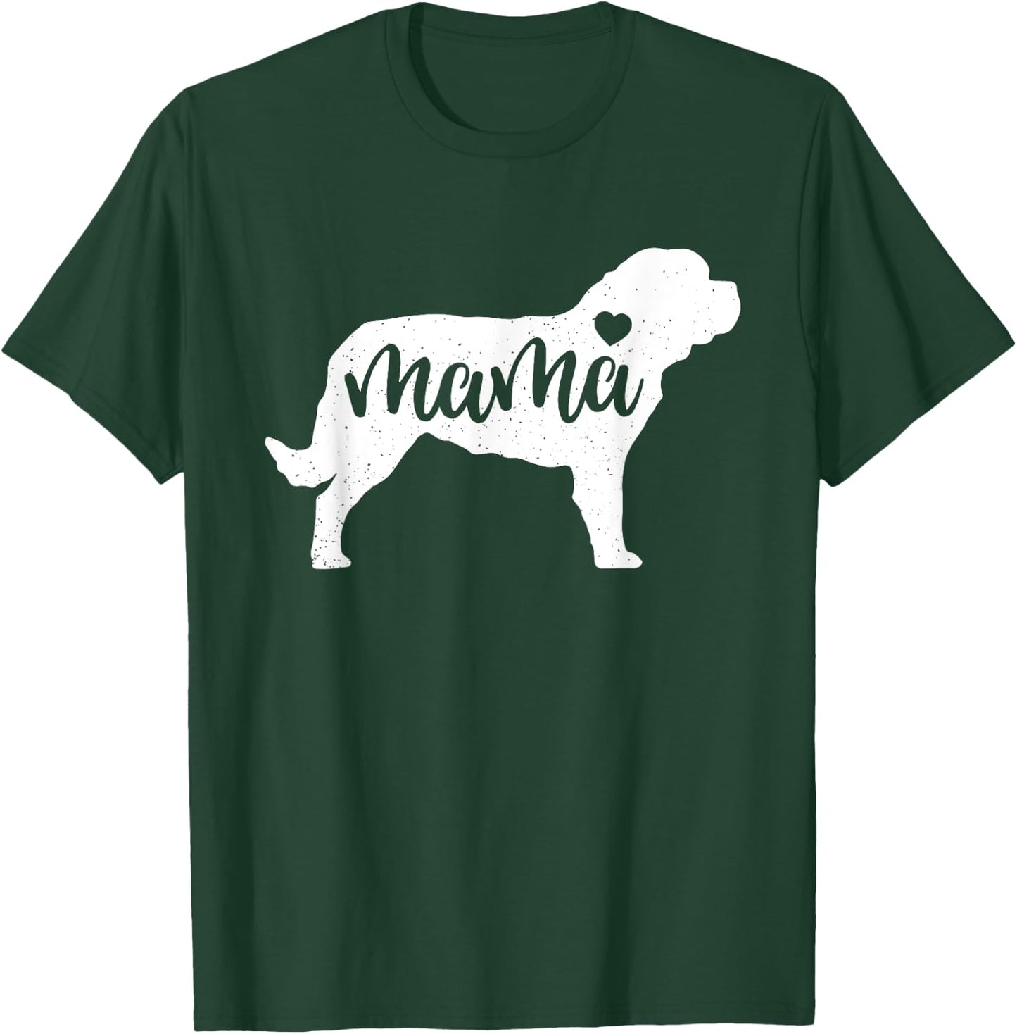 St. Bernard Mama Mom Dog Cute Mothers Day Gift T-Shirt - T-Shirt | Forest