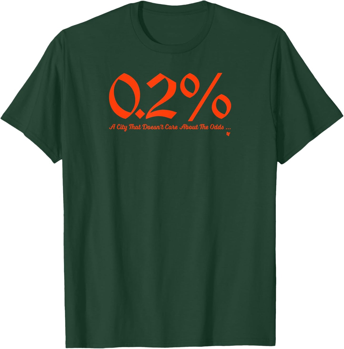 BreakingT 0.2% Chance Detroit Tigers Baseball - Blue, -Adults/Kids, Short Sleeve, Classic Fit, Crew Collar, Modern Classic, Letter Print, Baseball Fans T-Shirt - T-Shirt | Forest