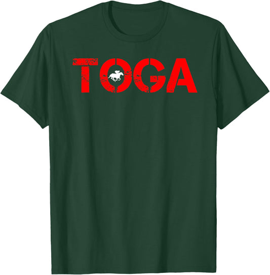 Toga Saratoga Springs Horse Racing T-Shirt - T-Shirt | Forest