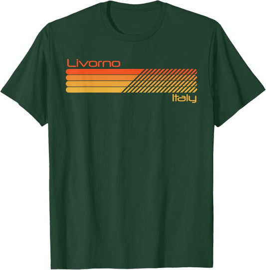 Retro Livorno Italy T-Shirt - T-Shirt | Forest