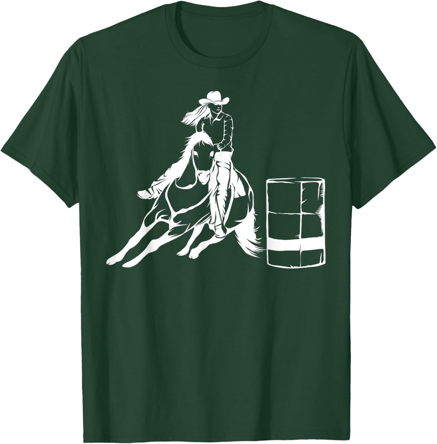 Barrel Racing Rodeo Shirt | Cute Horse Lovers Gift T-Shirt - T-Shirt | Forest