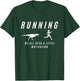 Women Running With Motivation Raptor Funny Runner Dinosaur T-Shirt - T-Shirt | Forest