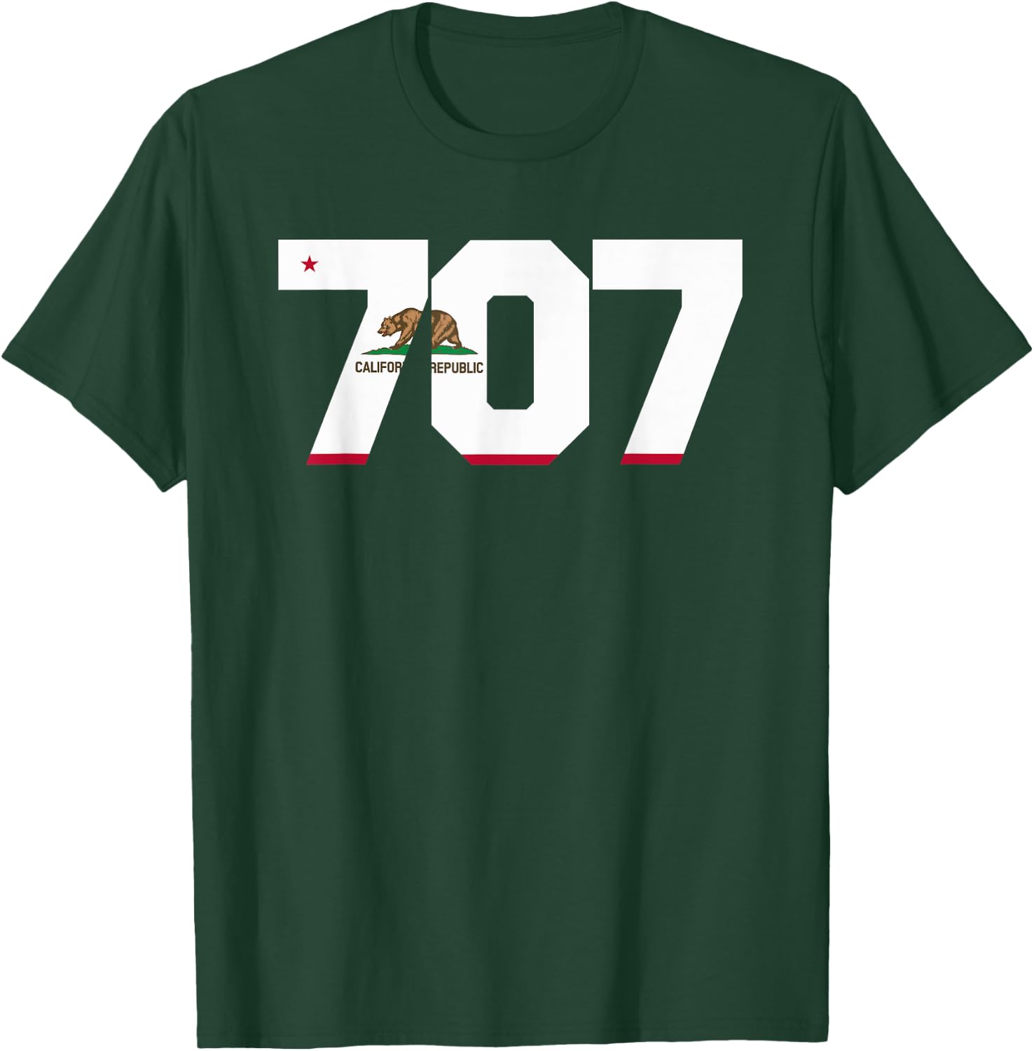 Area Code 707 shirt - Sonoma California T-Shirt - T-Shirt | Forest