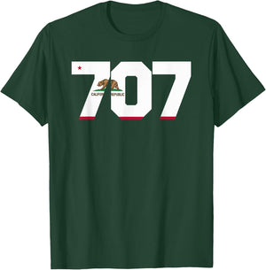 Area Code 707 shirt - Sonoma California T-Shirt - T-Shirt | Forest