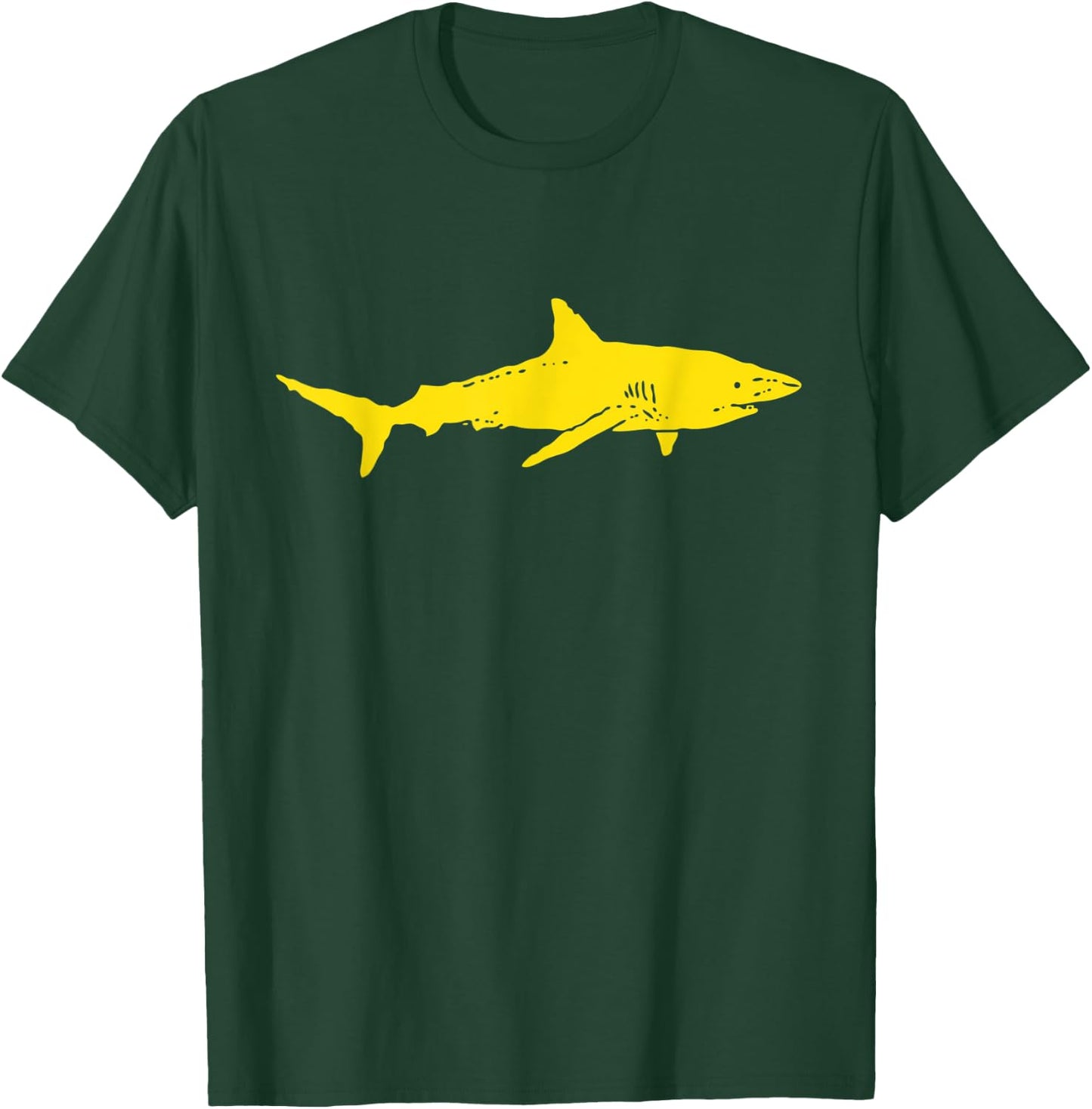 Shark | Black & Yellow Shark | Shark Gift | Yellow Shark T-Shirt - T-Shirt | Forest