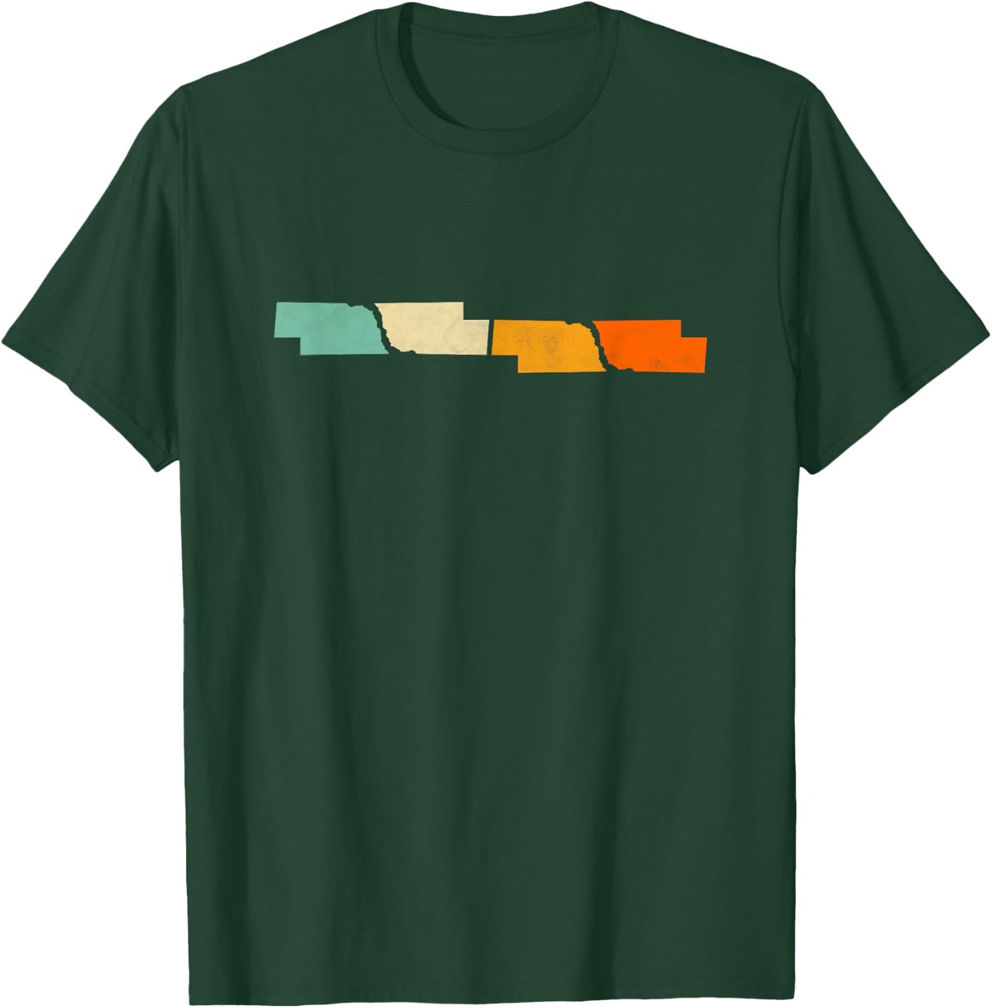 Vintage Retro 70s Nebraska Shirt For Nebraska Home T-Shirt - T-Shirt | Forest