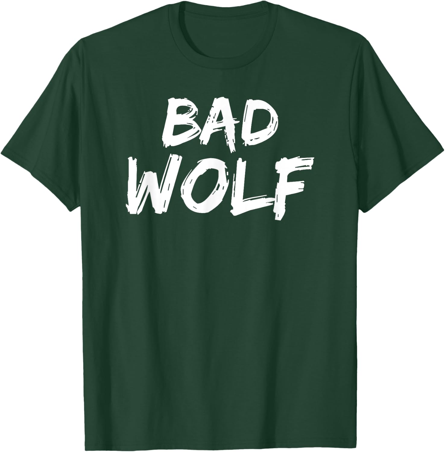 Bad Wolf In A Distressed Savage Look Shirt T-Shirt - T-Shirt | Forest