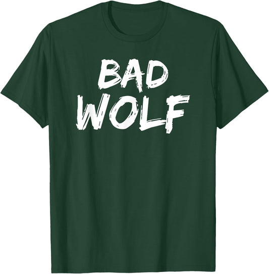 Bad Wolf In A Distressed Savage Look Shirt T-Shirt - T-Shirt | Forest