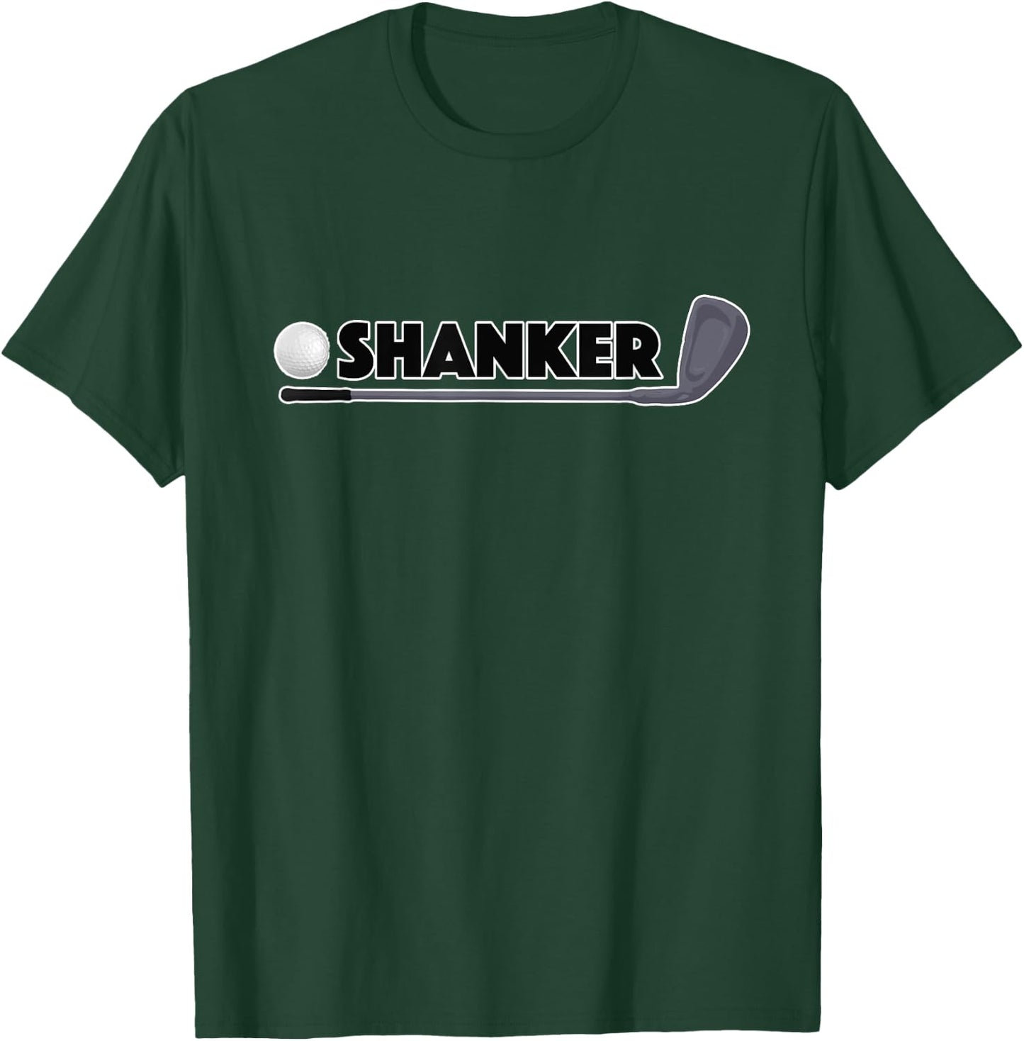 Shanker Golf Pro Funny Golfer Prank Ball & Club T-Shirt - T-Shirt | Forest