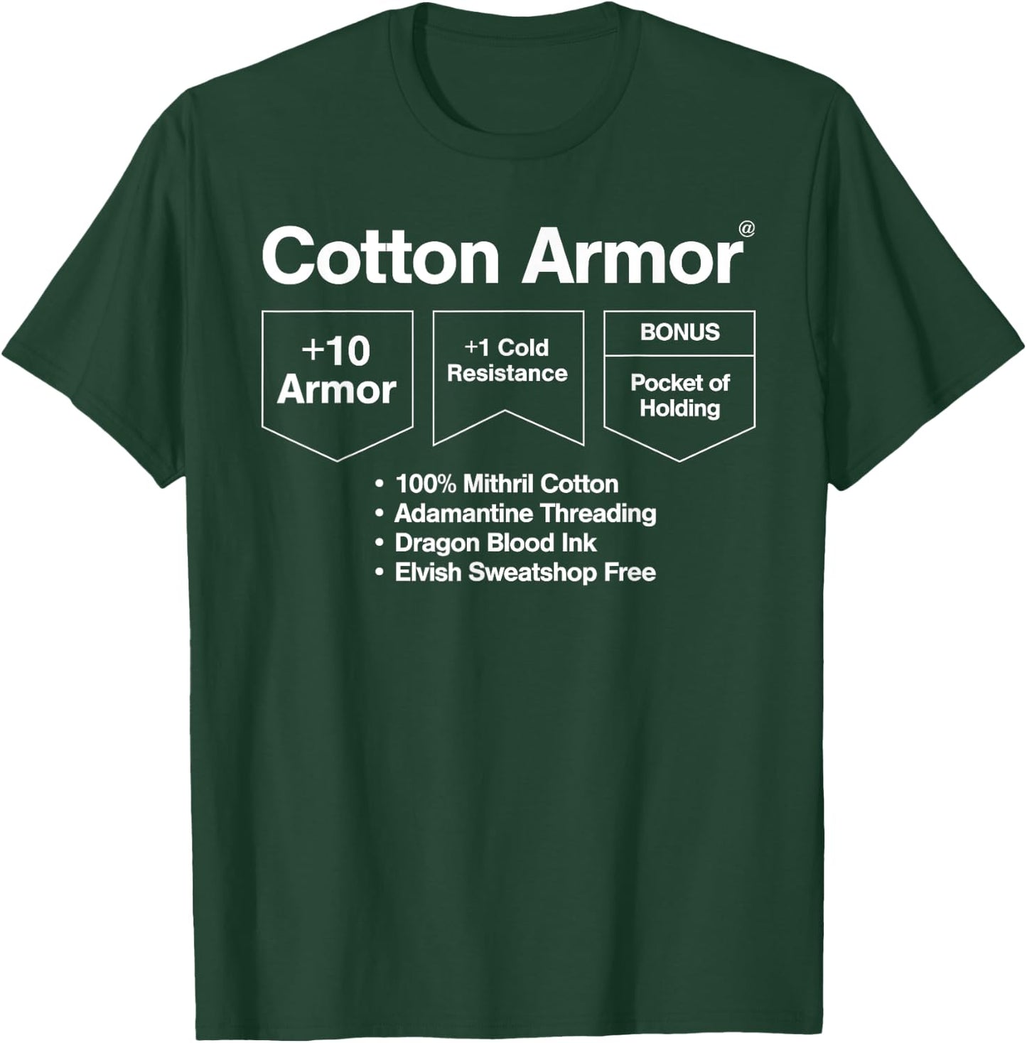 Cotton Armor: Role Playing T-Shirt - T-Shirt | Forest