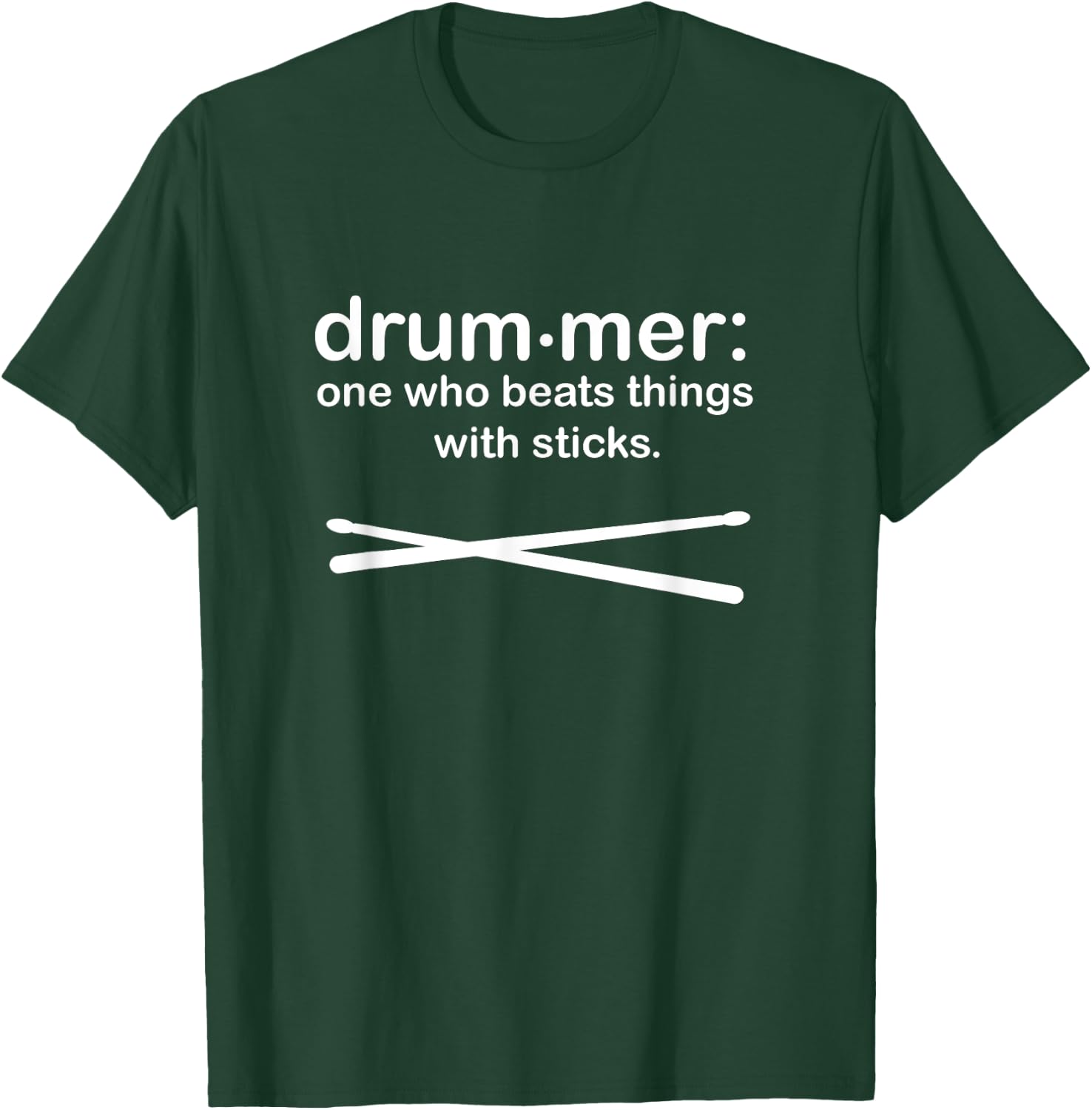 Drummer Definition - Drum sticks Funny Drummer T-Shirt - T-Shirt | Forest