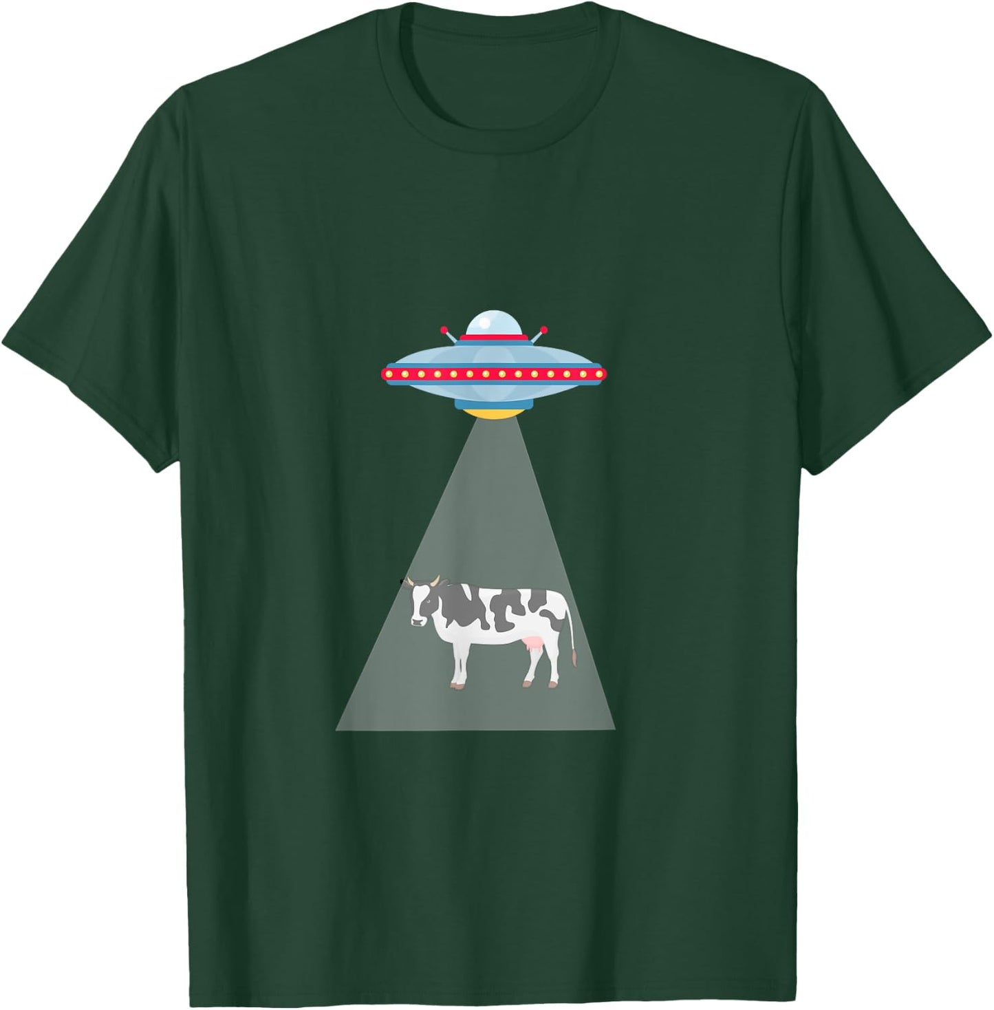 UFO Cow Abduction T-Shirt - T-Shirt | Forest