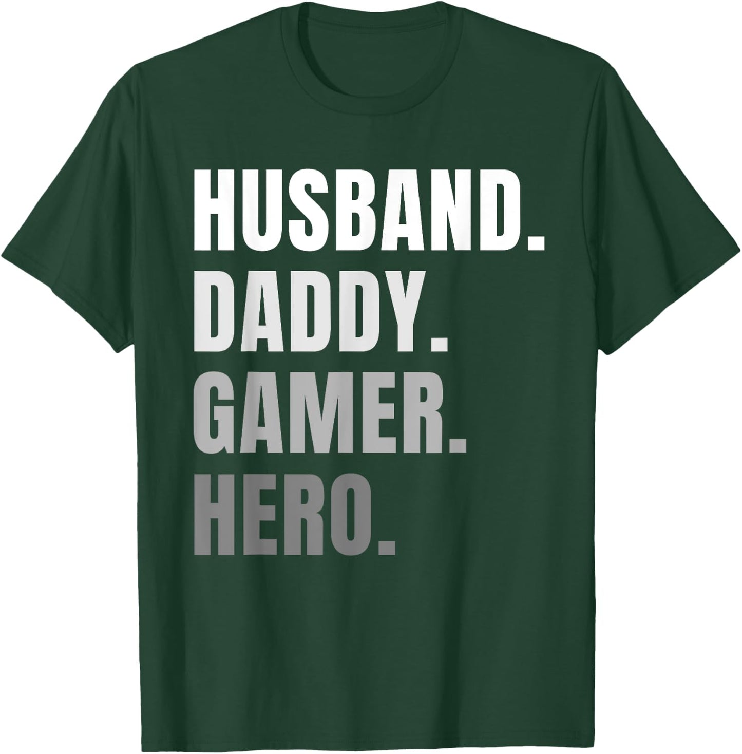 Funny Husband Dad Father Gamer Gaming Gift T-Shirt - T-Shirt | Forest