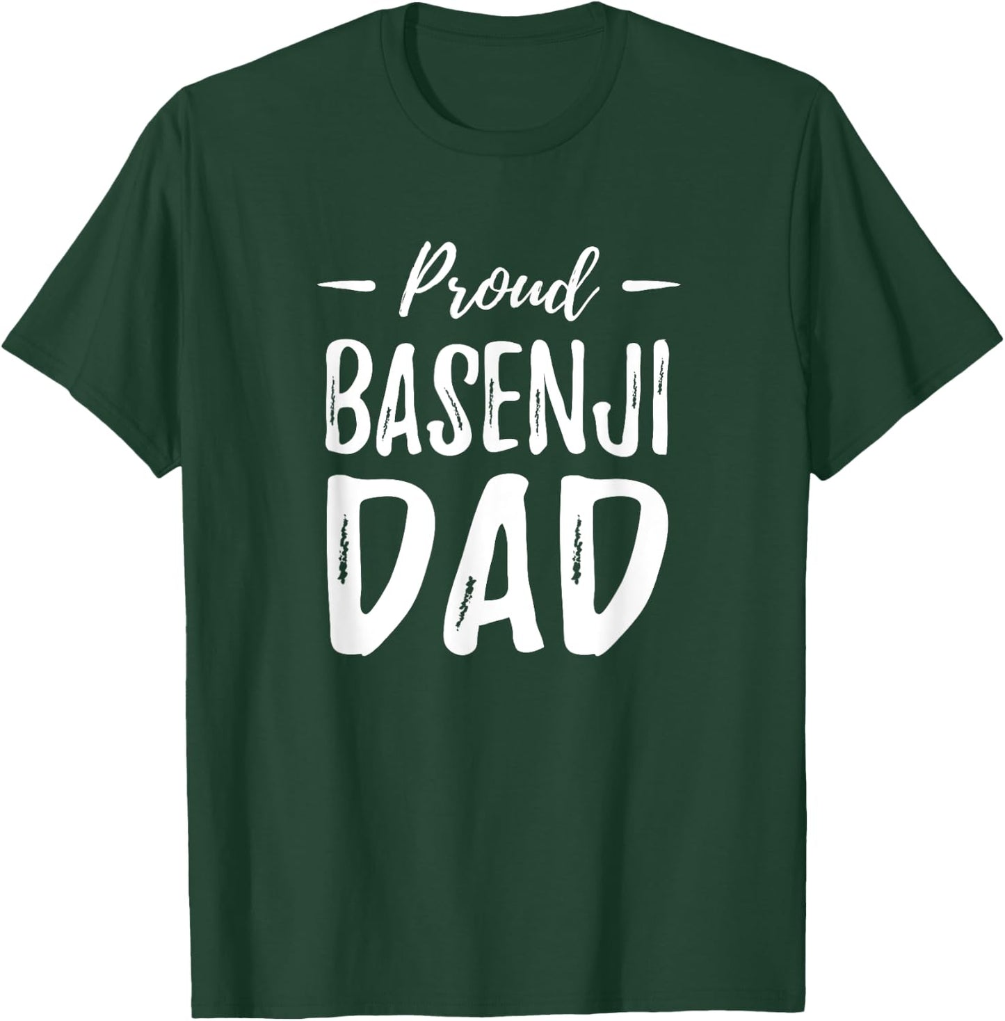 Basenji Dog Lover Funny Proud Dog Dad Gift Men Women Kids T-Shirt - T-Shirt | Forest