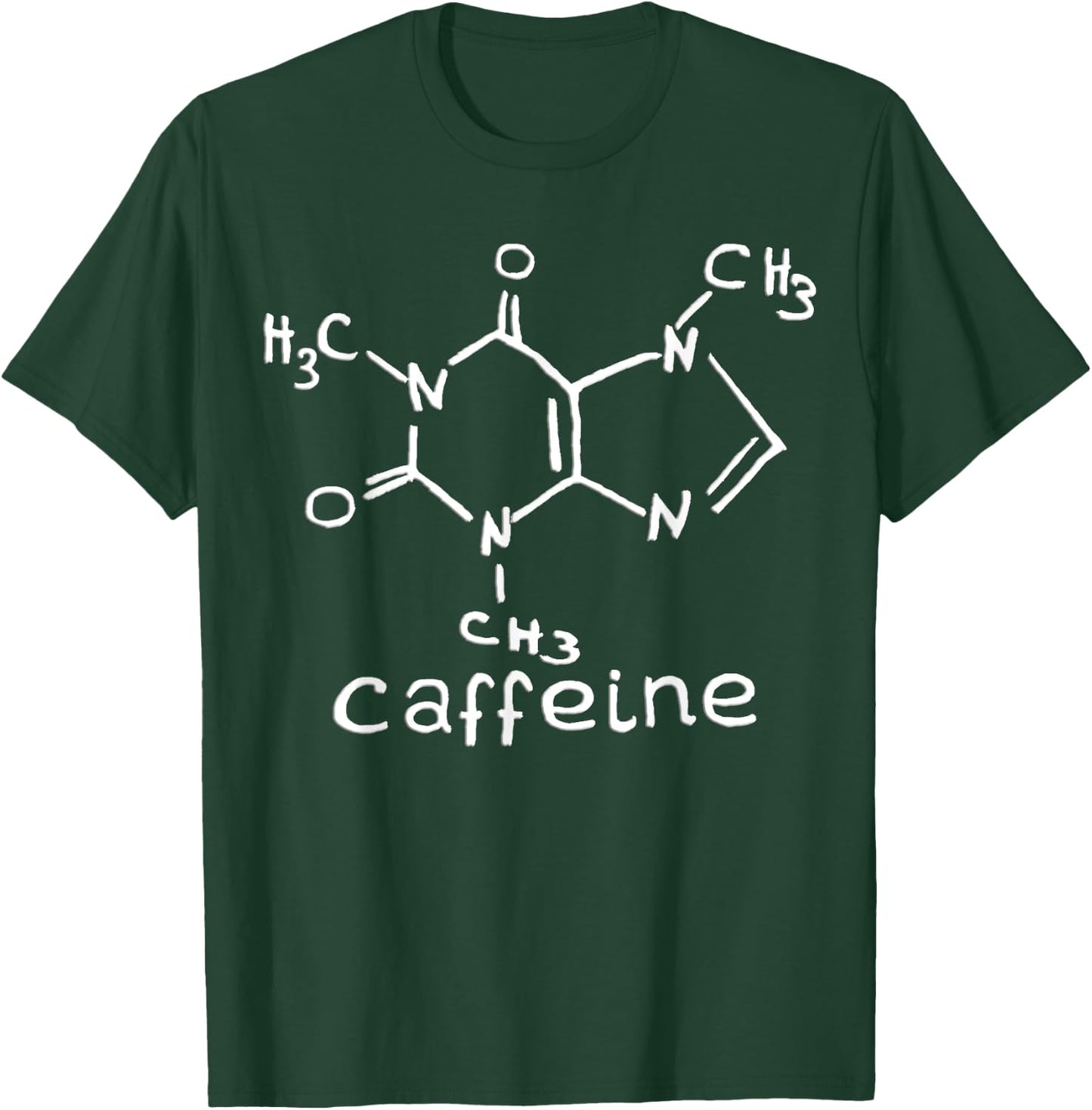 Caffeine Molecule T Shirt Coffee Lovers Gifts Women T-Shirt - T-Shirt | Forest