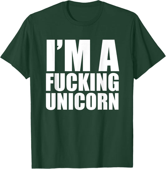 I'm a fucking Unicorn Lazy Halloween Costume Shirt T-Shirt - T-Shirt | Forest