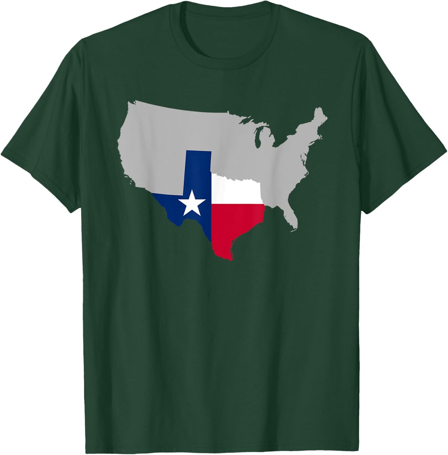 Texas Map T-Shirt - T-Shirt | Forest