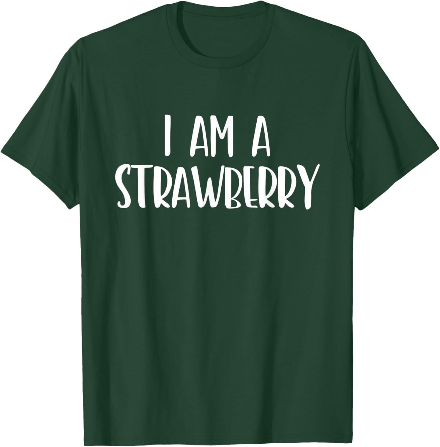 I Am A Strawberry Halloween I'm Simple Costume Lazy T-Shirt - T-Shirt | Forest